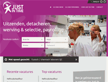 Tablet Screenshot of justintime.nl